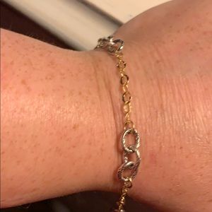 14k two toned bracelet